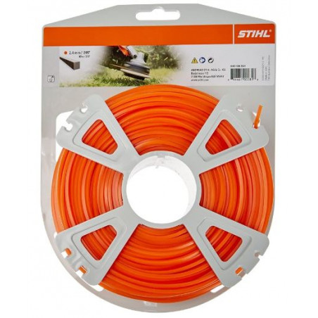 Bobine de fil nylon rond Ø2,4mm x 83m orange STIHL